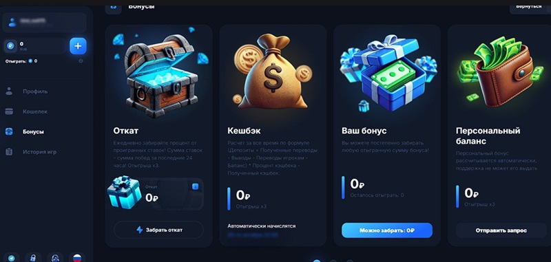 Бонусные программы в Vodka Casino